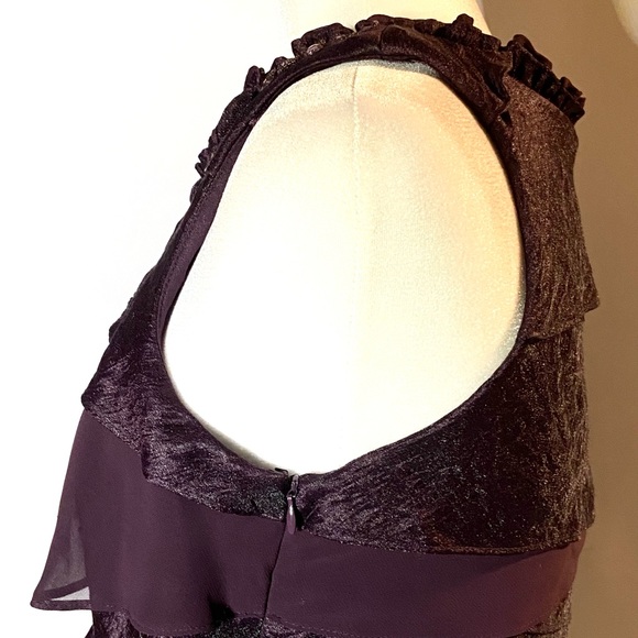 HP 🎉 S.L. Fashions plum colored dress size 10 - Picture 5 of 8